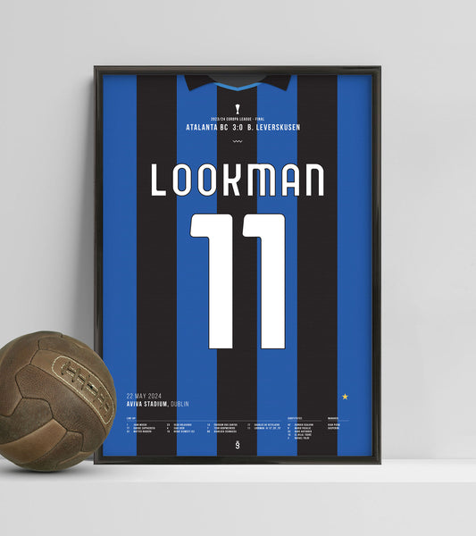Lookman Scores Hat-Trick to Seal Europa League for Atalanta (Jersey ver.)