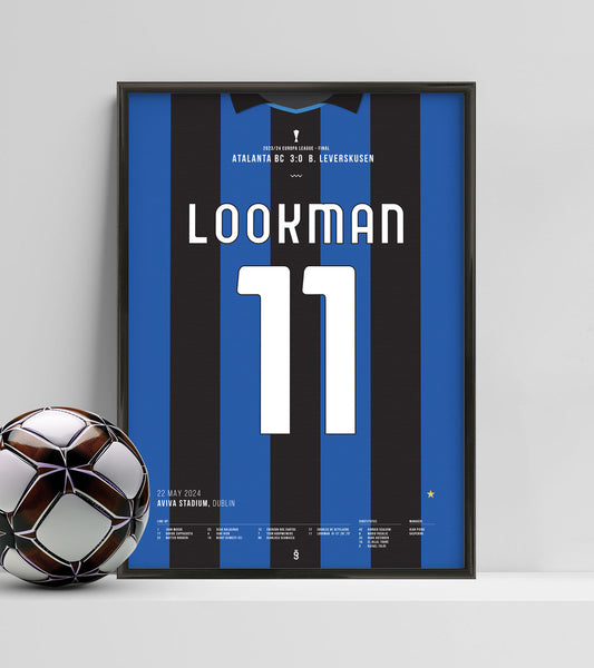 Lookman Scores Hat-Trick to Seal Europa League for Atalanta (Jersey ver.)