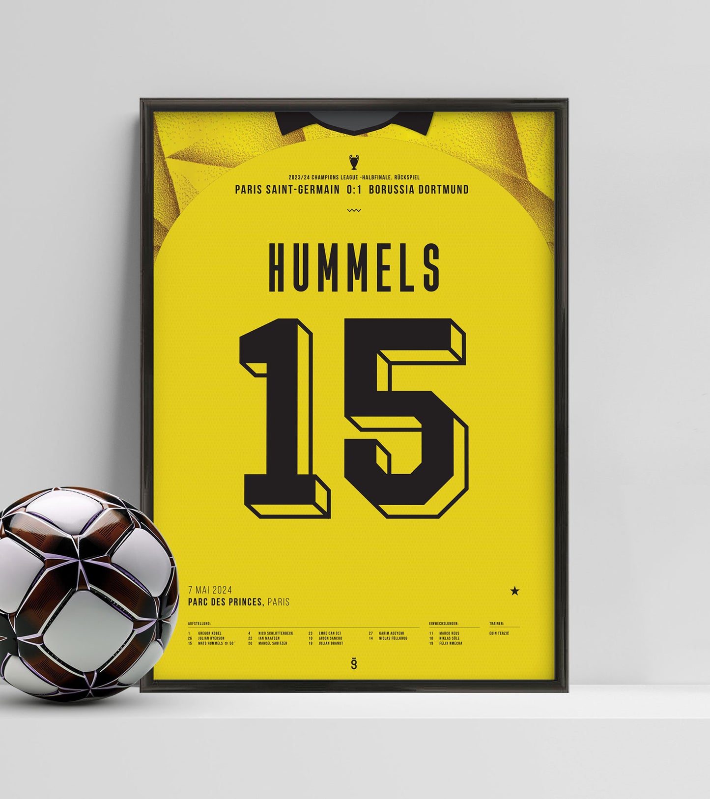 Mats Hummels winning goal vs PSG (Jersey ver.)