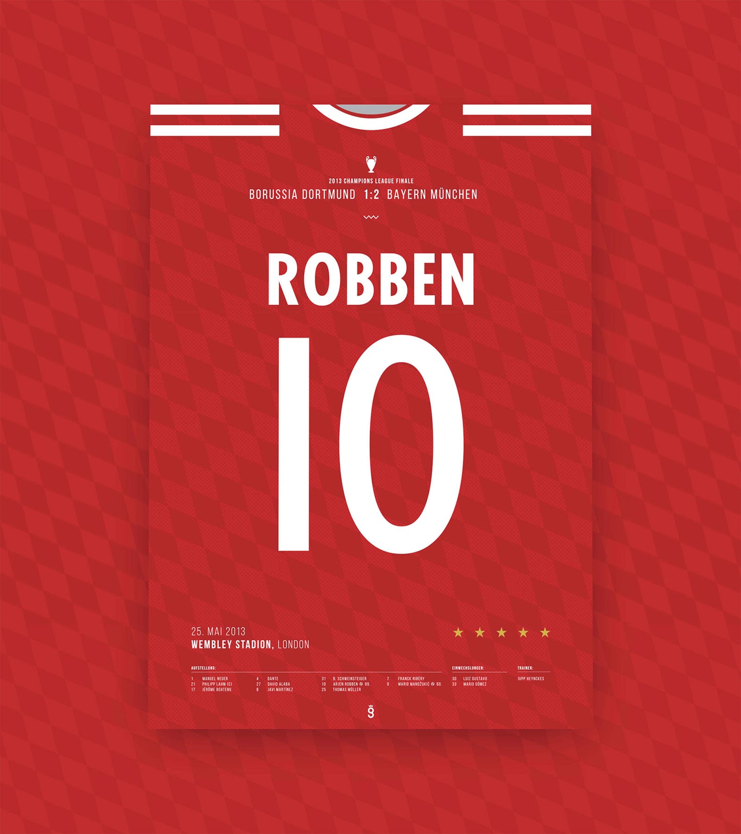 Arjen Robben's winning goal in the 2013 UCL Final (Jersey ver.)
