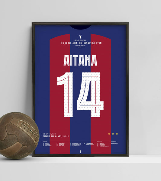 Aitana Bonmatí nets the opener in the Women's UCL Crown (Jersey ver.)