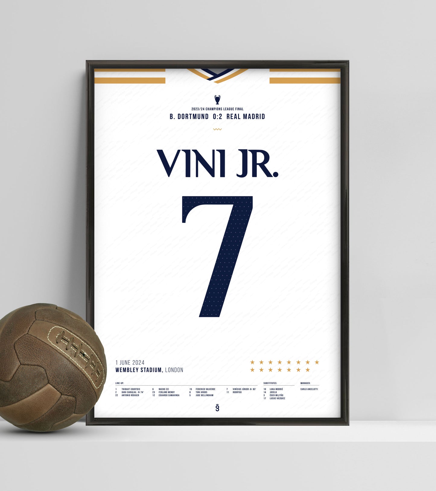 Vinicius Jr. shines and seals Real Madrid's victory over Dortmund (Jersey ver.)