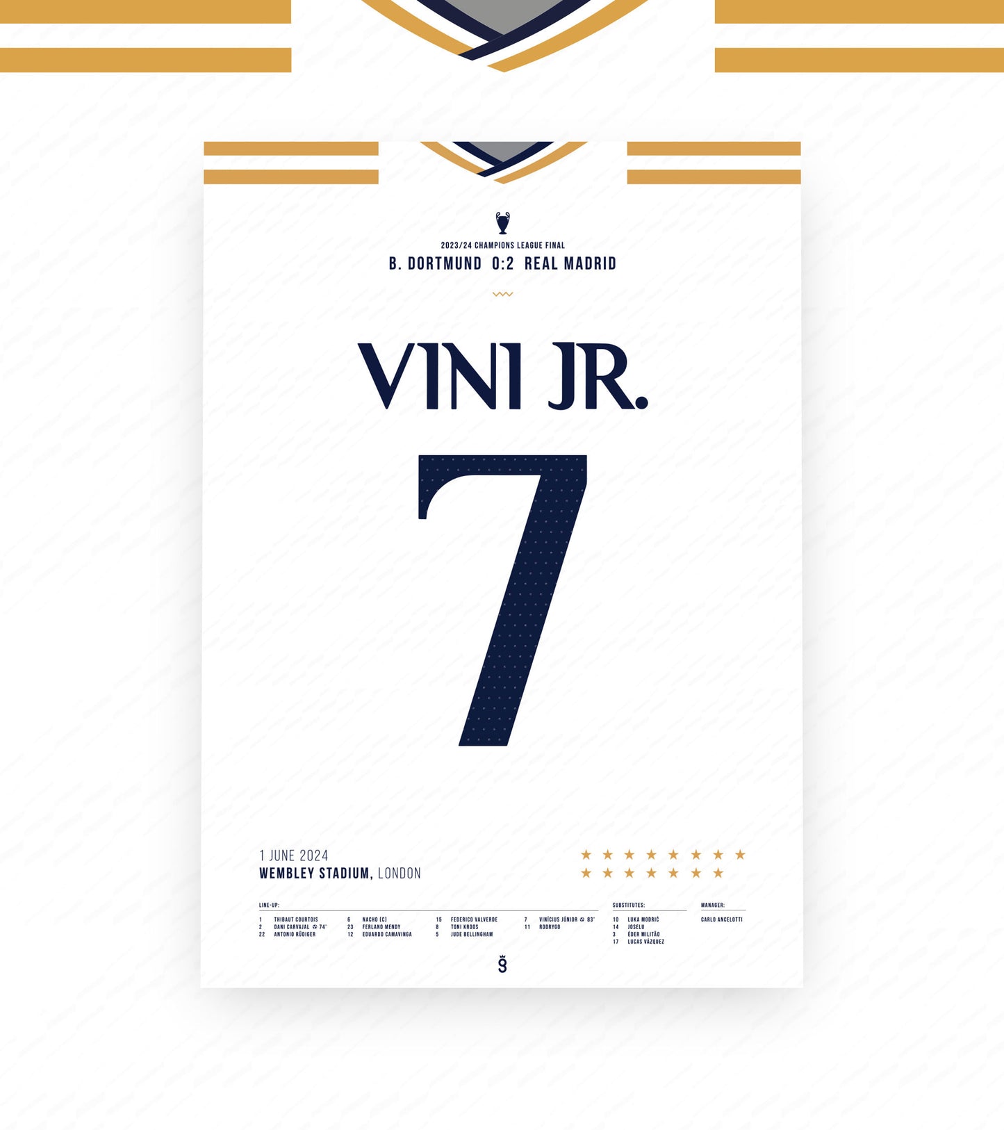 Vinicius Jr. shines and seals Real Madrid's victory over Dortmund (Jersey ver.)