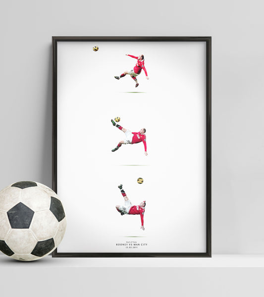 Wayne Rooney's astonishing bicycle kick (Sequence ver.)