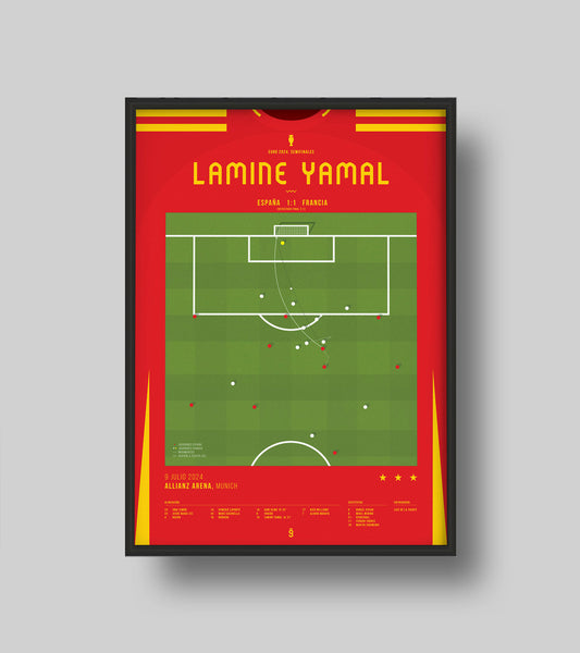 El 'golazo' de Lamine Yamal contra Francia