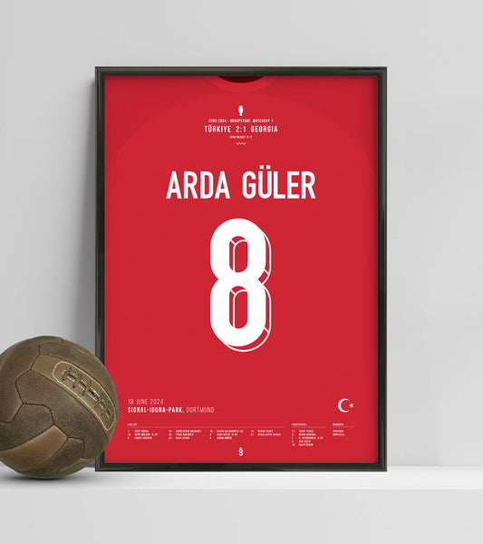 Arda Güler's wonder goal vs Georgia (Jersey ver.)